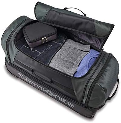 Samsonite Andante 2 Wheeled Rolling Duffel Bag, All Black, 28-Inch - Image 3