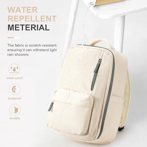 Large Travel Backpack for Women,Carry On Backpack Spirit Airline Flight Approved,15.6Inch Laptop Backpack Personal item bag 18x14x8 for College Weekender Business Hiking,Mochila De Viaje BeigeGreen - Image 2