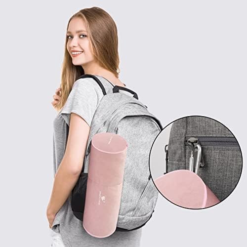 Travel Blanket and Pillow- Premium Soft Airplane Blanket with Durable Travel Bag, Hand Luggage Belt Compact Pack Large Blanket for Travel (Pink) - Image 7