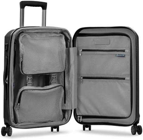 Traveler's Choice Pagosa Indestructible Hardshell Expandable Spinner Luggage, Black, 2 Piece Set - Image 5