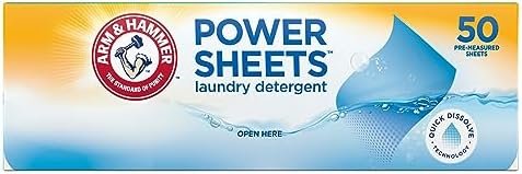 Arm & Hammer Power Sheets Laundry Detergent, Fresh Linen 50ct, up to 100 Small Loads (Packaging may vary) - Image 11