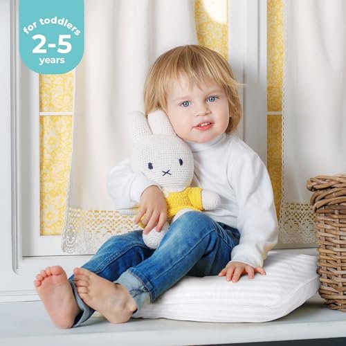 Utopia Bedding Toddler Pillow (White, 2 Pack), 13x18 Pillows for Sleeping, Soft and Breathable Cotton Blend Shell, Small Kids Pillow Perfect for Toddler Bed and Travel (Intended for Age 2 and up) - Image 2