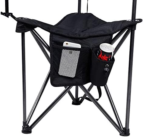 PORTAL Extra Large Quick Folding Tripod Stool with Backrest Fishing Camping Chair with Carry Strap - Image 4