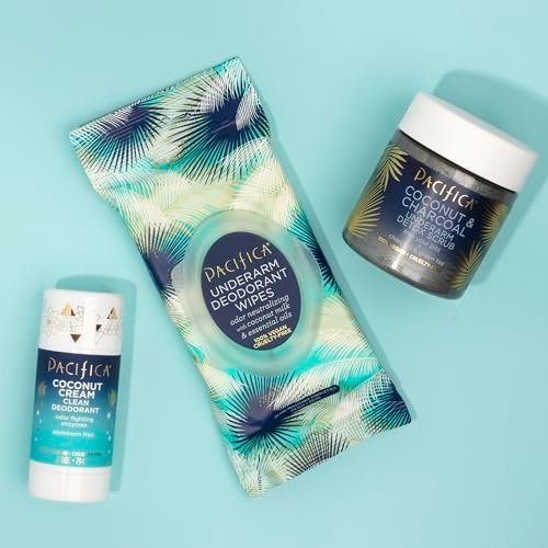 Pacifica Beauty, Coconut Milk & Essential Oils Underarm Deodorant Wipes, 30 Count, Remove Odor On-The-Go, Aluminum Free, Travel Friendly, Fresh Coconut Scent, 100% Vegan and Cruelty Free - Image 8