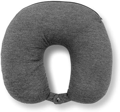 Travelon 2-in-1 Convertible Travel Pillow, Gray, 13 x 8.5 x 3.5