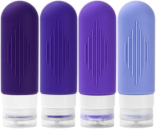 4 Pack Travel Bottle Reusable Silicone Travel Bottles Travel Size Containers for Toiletries Leak Proof Travel Bottles Tsa Approved Toiletry Bottles Travel Liquid Bottles Travel Accessories (z-z-z-h4) - Image 7