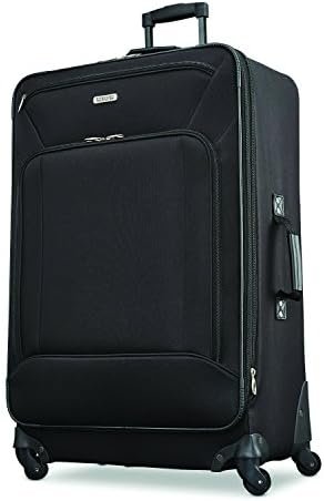 American Tourister Fieldbrook XLT Softside Upright Luggage, Black, 4-Piece Set (BB/WD/21/25 UP) - Image 2