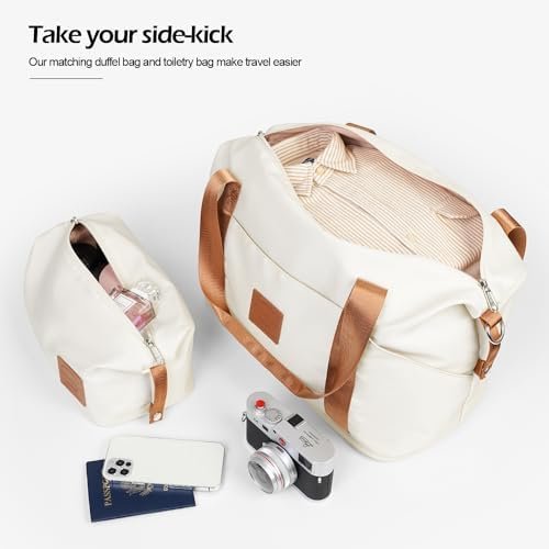 Coolife Luggage Set 3 Piece Luggage Set Carry On Suitcase Hardside Luggage with TSA Lock Spinner Wheels(White, 3 piece set (DB/TB/20)) - Image 5
