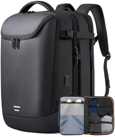 Travel Carry on Backpack 50L Expandable Flight Approved Backpacks 17.3 inch Laptop and USB Charging Port bags Water Resistant Business Back Pack for Women & Men