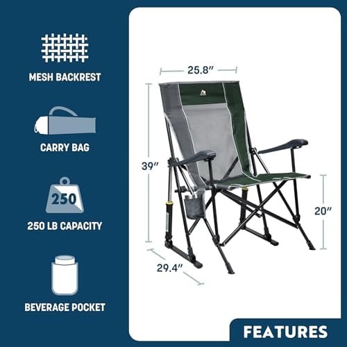 GCI Outdoor Rocker Camping Chair - Image 2