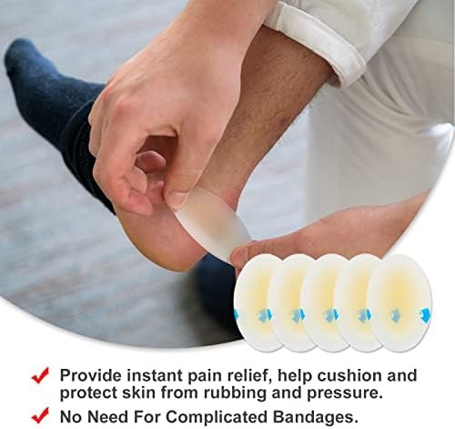 Blister Bandages, Blister Pads (15PCS) Gel Blister Cushions, Blister Pads, Hydrocolloid Seal Adhesive Bandages for Fingers, Toes, Heel Blister Prevention, Waterproof, ULTRA-THIN - Image 2