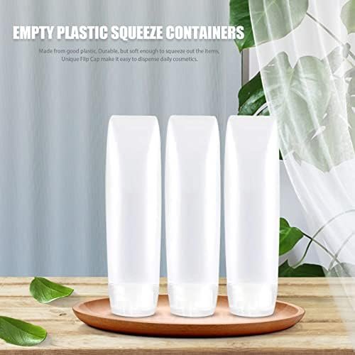 YXC 12PCS PE Travel Size Bottles 1oz Squeeze Bottles With labels Leak Proof BPA Free Refillable Tubes Travel TSA Approved Containers For Toiletry Toothpaste Container Travel Bottles For Toiletries - Image 5
