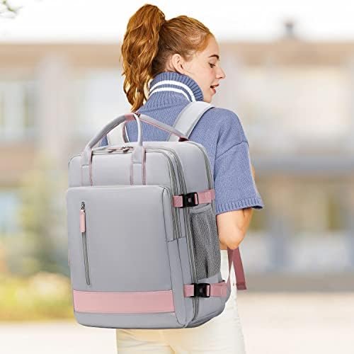 Large Travel Backpack for Women, 40L Carry On Backpack Airline Flight Approved with USB Charging Port Shoes Compartment, Personal Luggage Backpack Casual Daypack 15.6 Inch Laptop Backpack - Image 8