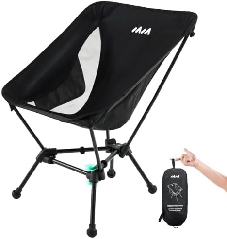 UltraPort 2-CinchLock Camping Chairs, Portable Lightweight Camping Chair, Backpacking Chair -The 1th Generation, Ultralight Chairs