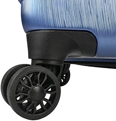U.S. Traveler Boren Polycarbonate Hardside Rugged Travel Suitcase Luggage with 8 Spinner Wheels, Aluminum Handle, Navy, Checked-Large 30-Inch - Image 9