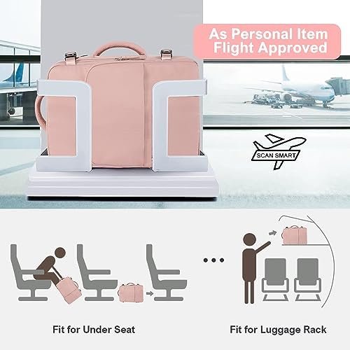 Travel Backpack for Women, Flight Approved Carry On Backpack with USB Charging Hole, Lightweight Travel Bag, Waterproof Causal Bookbag for College, Travel, Work - Image 2