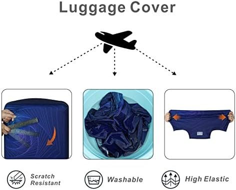 Explore Land Travel Luggage Cover Washable Suitcase Protector - Fits 31-32 Inch Luggage, Gyrotropic XL - Image 4