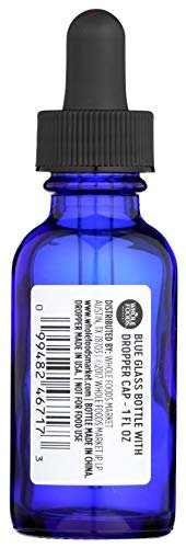 Whole Foods Market, Blue Glass Bottle with Dropper 1Ounce, 1 Count