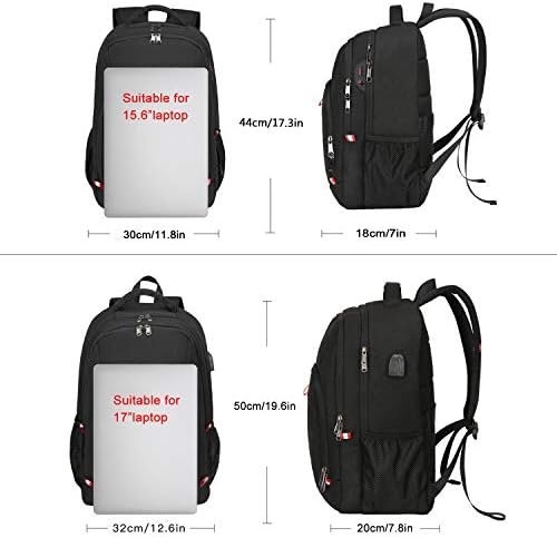 Della Gao Laptop Backpack, Business Travel Backpack with USB Charging Slit for Men Womens, Anti Theft Water Resistant Computer Backpack Fits 15 Inch Laptop and Notebook, Black - Image 5