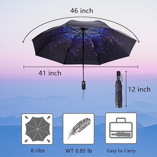 Goothdurs Compact Travel Umbrella Windproof Portable Folding Automatic Umbrellas - Image 4