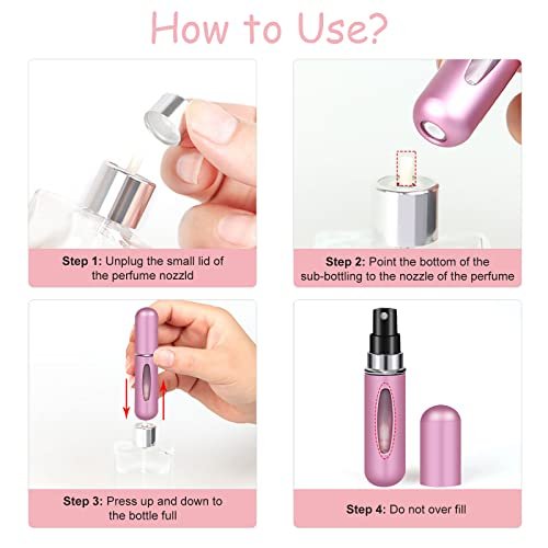 Perfume Travel Refillable-Travel Accessories-Perfume Atomizer Bottle Portable,Stocking Stuffers for Women Outdoor and Traveling 5ML (Travel Essentials,5 pack) - Image 2