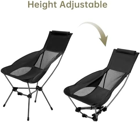 QUINEEHOM Camping Chairs, Folding Camping Chairs for Adults with Storage Bag, Lightweight & Portable Backpacking Chair for Outdoor Hiking, Camping, Travel, Beach and Picnic - Image 7