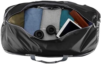 Amazon Basics - 100L Nylon Duffel Bag with Multiple Zippered Pockets, Lightweight yet Durable, 50-Pound Weight Capacity, Black, 32.4 x 16.9 x 16.9 inches - Image 4