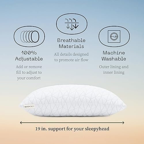 Coop Home Goods Original Toddler Adjustable Pillow, Soft, Breathable & Washable Mini Bed Pillows for Kids with Premium Memory Foam for Neck, Knee & Back Support, CertiPUR-US/GREENGUARD Gold, 19" x 13" - Image 5