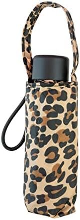TOTES MICRO MINI PURSE MANUAL UMBRELLA-MANY STYLES (Leopard)
