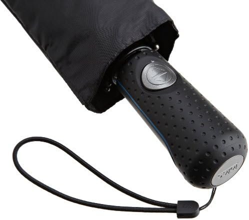 Totes Blue Line Golf Size Auto Open/Close Umbrella, Water Repellent Canopy, Black - Image 3