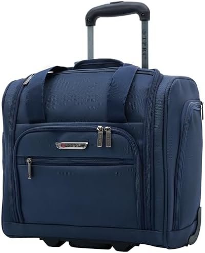TPRC Smart Under Seat Carry-On Luggage with USB Charging Port, Navy Blue, Underseater 15-Inch - Image 2