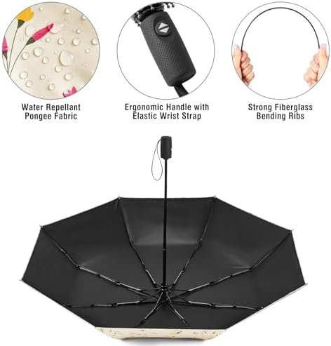 G4Free UPF 50+ UV Protection Large Travel Umbrella 42/46 Inch Auto Open Close Windproof Sun Blocking Umbrella - Image 4