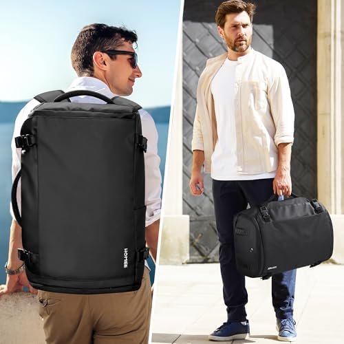 HOMIEE Travel Backpack 40L TSA Friendly Flight Approved Carry-on Luggage, Waterproof Business Computer Backpack Fits 17.3 Inch Laptop, Lightweight Weekender Bag with Shoe Compartment - Image 7