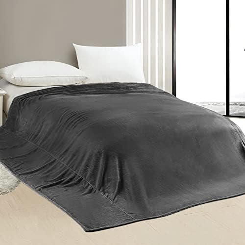 Oversized Blanket 120x120 Inches, Giant Huge Blanket 10'x10' Blanket for Bed, Sofa,Travel and Camping, Extra Large Big Soft Blanket Fits The Whole Family and Outdoor, Dark Grey 10x10 Blanket - Image 2