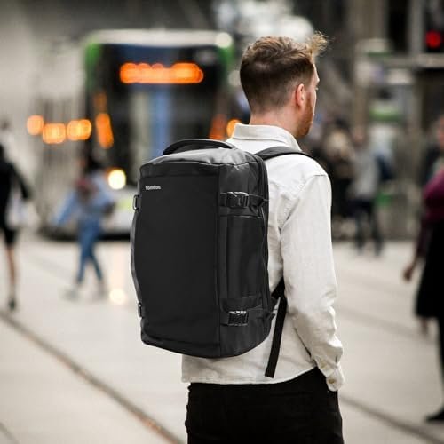 tomtoc Travel Backpack 40L, TSA Friendly Flight Approved Carry-on Luggage Hand Water-resistant Lightweight Business Rucksack, Durable Large Weekender Bag Daypack Fits 17.3 Inch Laptop - Image 7