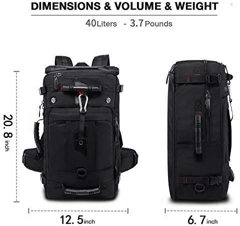 KAKA Travel Backpack, Carry On Backpack Durable Convertible Duffle Bag Fit for 15.6 Inch Laptop for Men and Women(Medium 35L) - Image 2