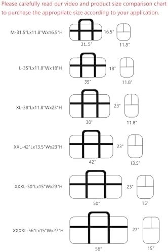 Extra Large Storage Duffle Bag with Zippers and Handles, Big Foldable Duffle Bag for Travel - Image 7