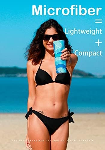 2 Pack Microfiber Lightweight Beach Towel Sand Free Quick Dry Absorbent Thin Compact Towels for Swimming Pool Camping Beach Accessories Large Easy Pack Travel Things for Vacation Essentials Gift - Image 2