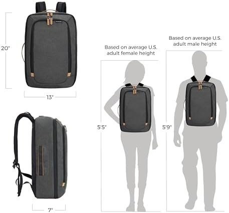 Travelon Transit Carry-On Backpack, Slate, One Size - Image 3