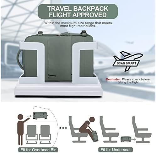coofay Travel Backpack For Women Men Airline Approved Carry On Backpack Flight Approved Waterproof Sports Luggage Backpack Casual Daypack Small Hiking Backpack - Image 8
