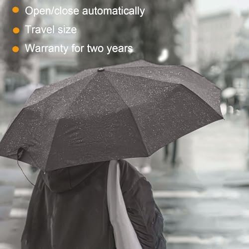 SIEPASA Windproof Travel Compact Umbrella-Automatic Umbrellas for Rain-Compact Folding Umbrella, Travel Umbrella Compact, Small Portable Windproof Umbrellas for Men Women Teenage. - Image 3