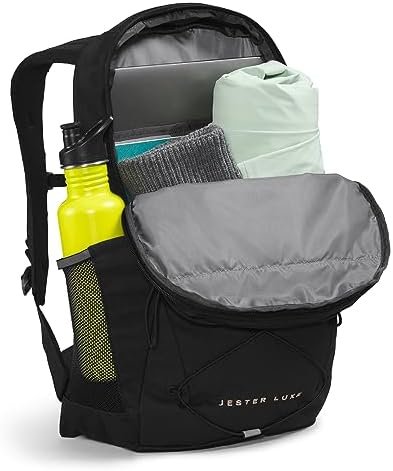 THE NORTH FACE Women's Every Day Jester Laptop Backpack, TNF Black/Burnt Coral Metallic, One Size - Image 5