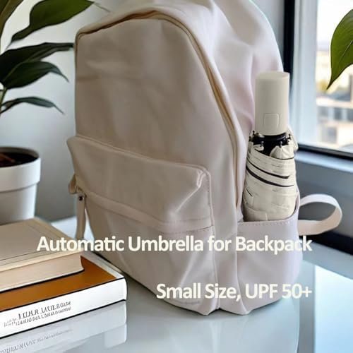 BAODINI Small UV Protection Travel Umbrella Compact for Rain and Sun UPF 50+ Windproof Portable 42 inch Umbrella for Women and Men - Image 5