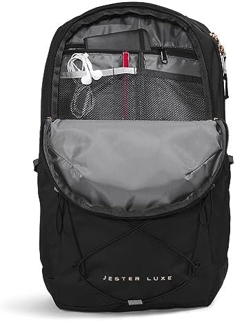 THE NORTH FACE Women's Every Day Jester Laptop Backpack, TNF Black/Burnt Coral Metallic, One Size - Image 4