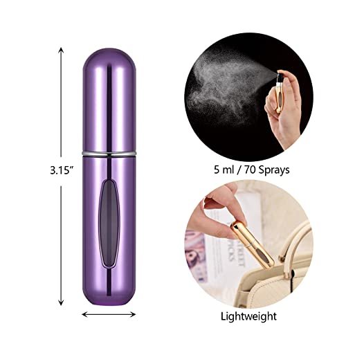 Perfume Travel Refillable Mini Perfume Travel Bottles Portable Spray Atomizer Accessories 5 sets of 5ml/0.2oz - Image 5