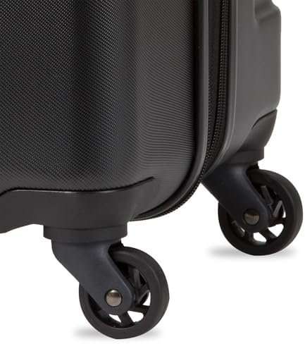 SwissGear 7366 Hardside Expandable Luggage with Spinner Wheels, Black, Checked-Medium 23-Inch - Image 9