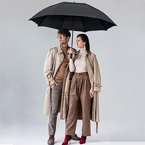 ZOMAKE Golf Umbrella 54/62/68 Inch, Large Windproof Umbrellas Automatic Open Oversize Rain Umbrella with Double Canopy for Men - Vented Stick Umbrellas - Image 8