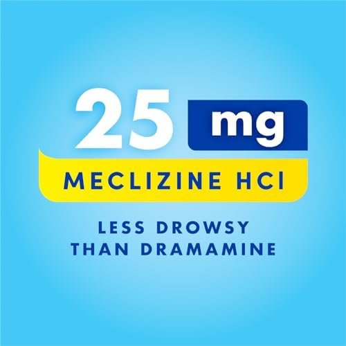 Bonine Non-Drowsy Motion Sickness Relief - 32 Chewable Tablets with Meclizine HCL 25mg - Non Drowsy Medicine for Nausea or Motion Sickness - Cruise Essentials - Raspberry Flavor - Image 4