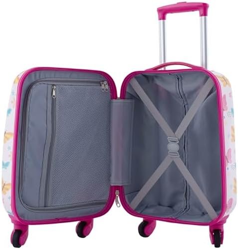 Travelers Club 5 Piece Kids' Luggage Set, Butterfly - Image 4