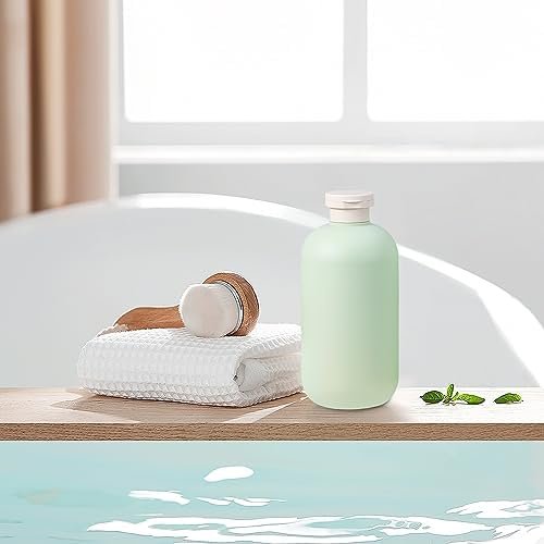 6.8oz Squeeze Bottles with Flip Cap, Refillable Plastic Travel Bottles for Creams, Lotion, Shampoo, Conditioner (2 Pcs) - Image 6